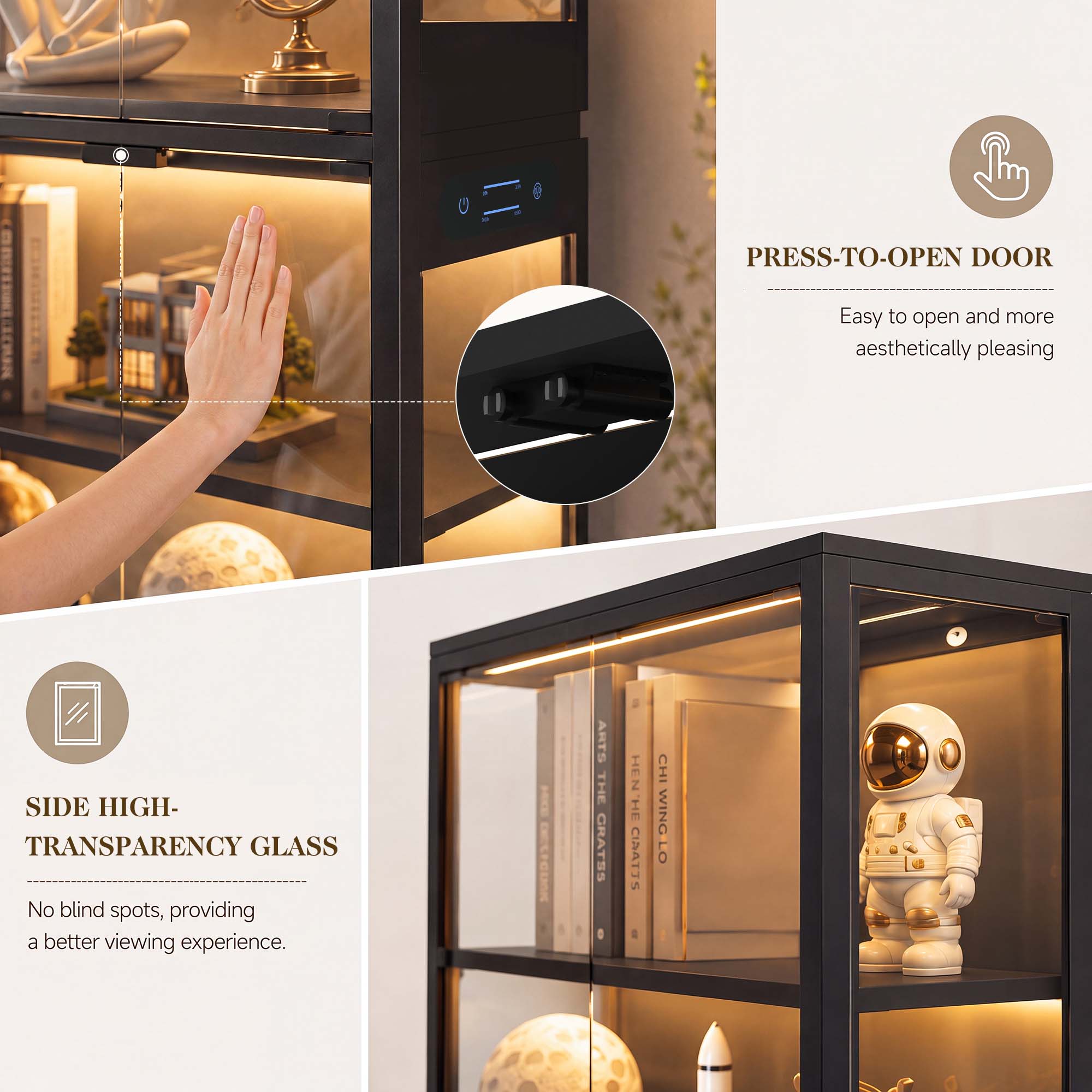 TCGBKAF 5‑Tier Display Cabinet - Home Lighting & Decor St Catharines On 评论和价格