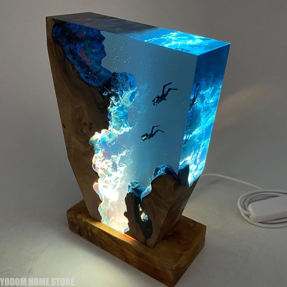 New Seabed World Organism Resi - Lighting World Decor 评论和价格