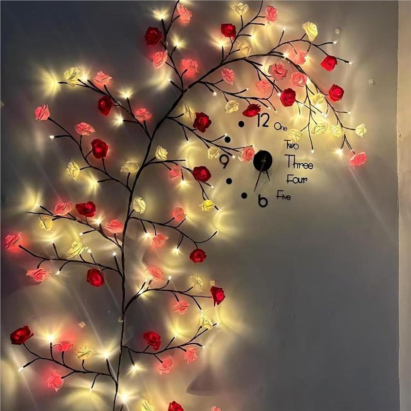 USB DIY Maple Rose Willow Vine - Home Lighting And Decor 评论和价格