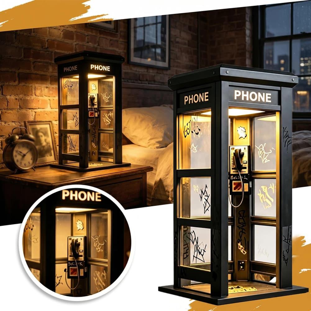 Retro Graffiti Phone Booth Tab - Decor Lighting Table Lamps 评论和价格