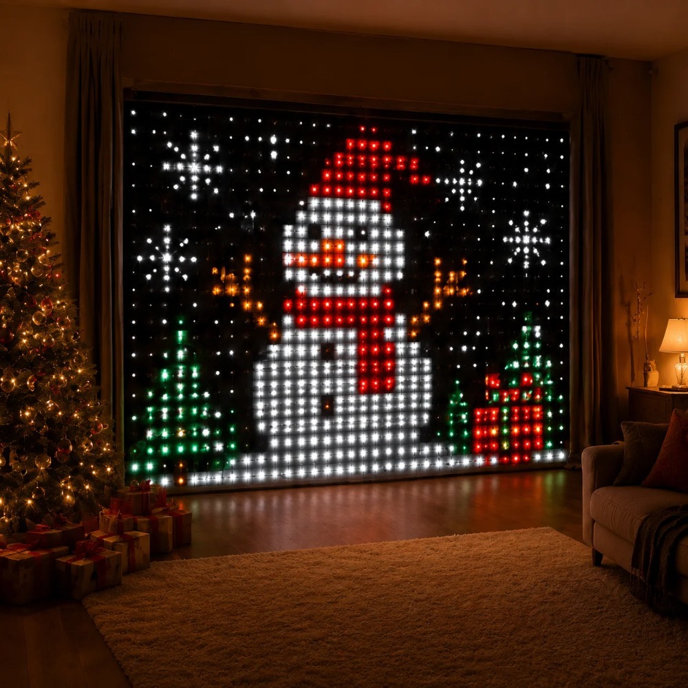 LED Pixel Curtain Lights Bluet - Home Lighting And Decor 评论和价格