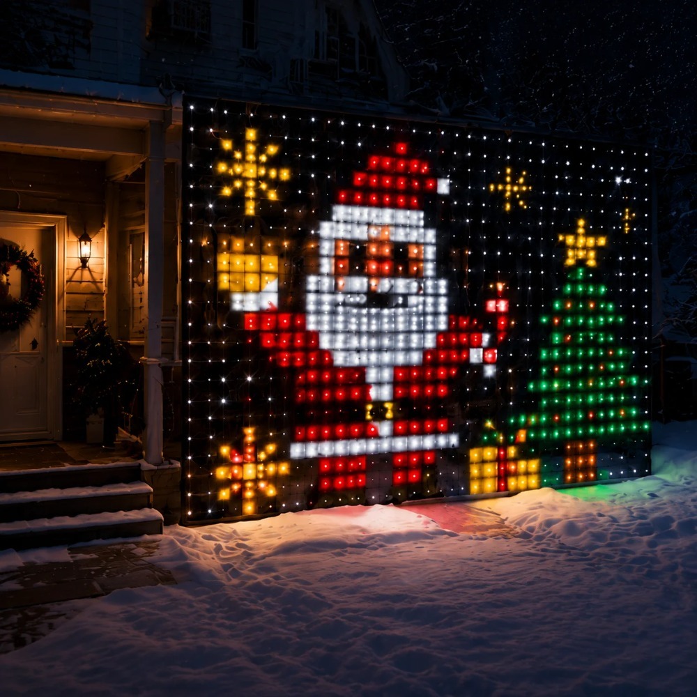 LED Pixel Curtain Lights Bluet - Home Lighting And Decor 评论和价格