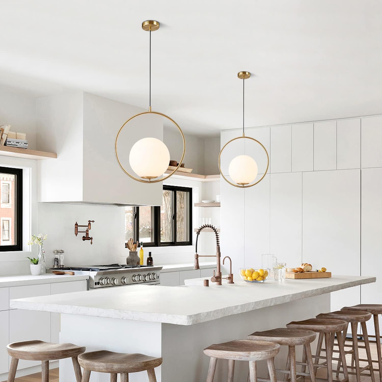 Gold PVC Lampshade Pendant Lig - Lighting Decor Store 评论和价格