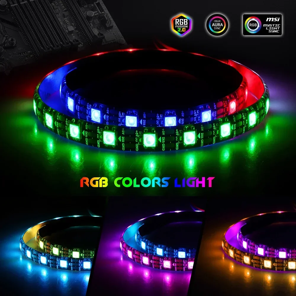 PC LED Strip Light WS2812b ARG - Decor Lighting Address 评论和价格