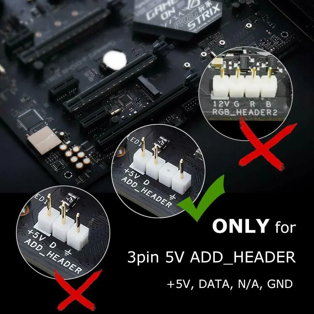 PC LED Strip Light WS2812b ARG - Decor Lighting Address 评论和价格