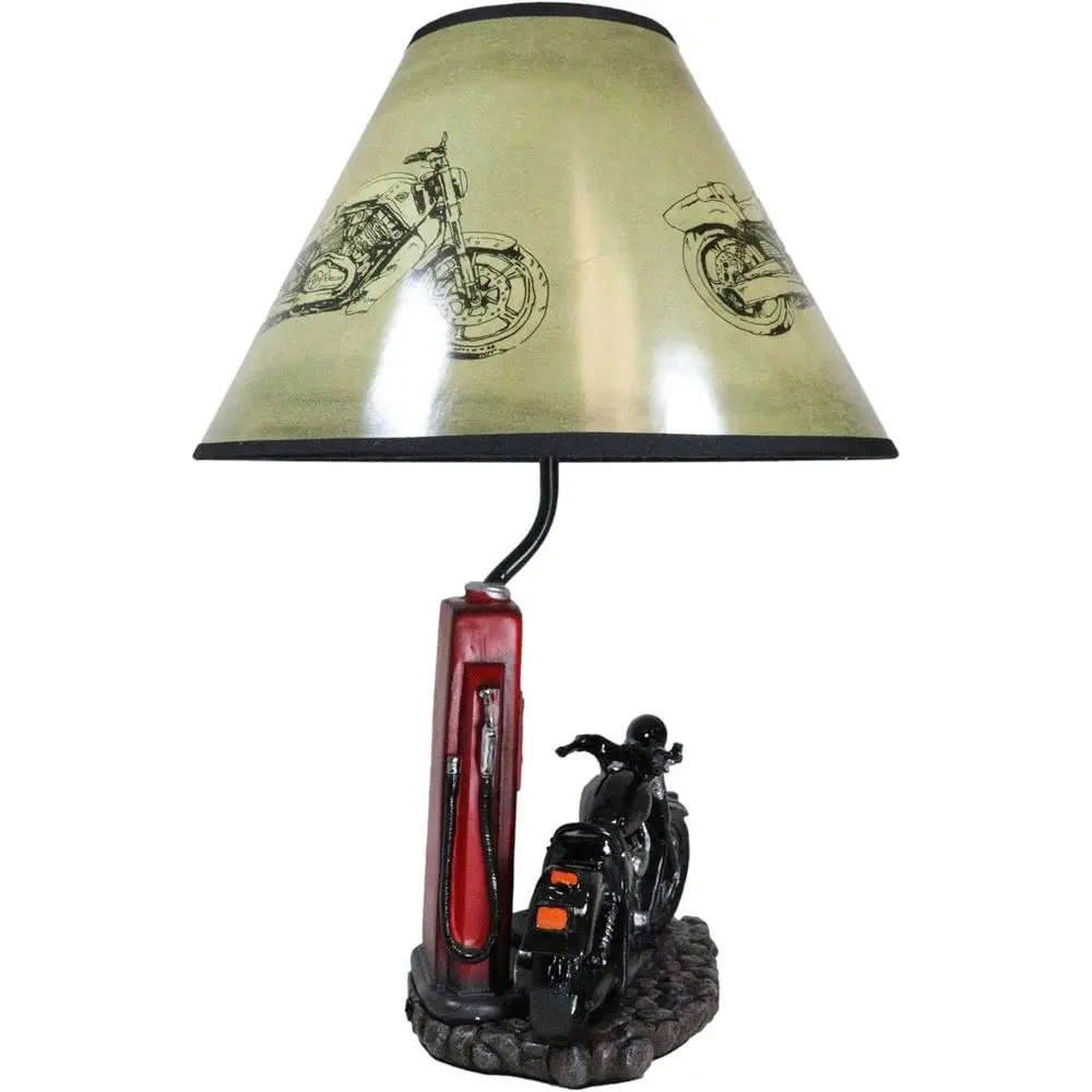 Vintage Retro Black Motorcycle - Home Lighting And Decor 评论和价格