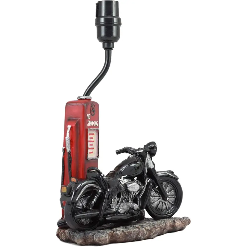 Vintage Retro Black Motorcycle - Home Lighting And Decor 评论和价格
