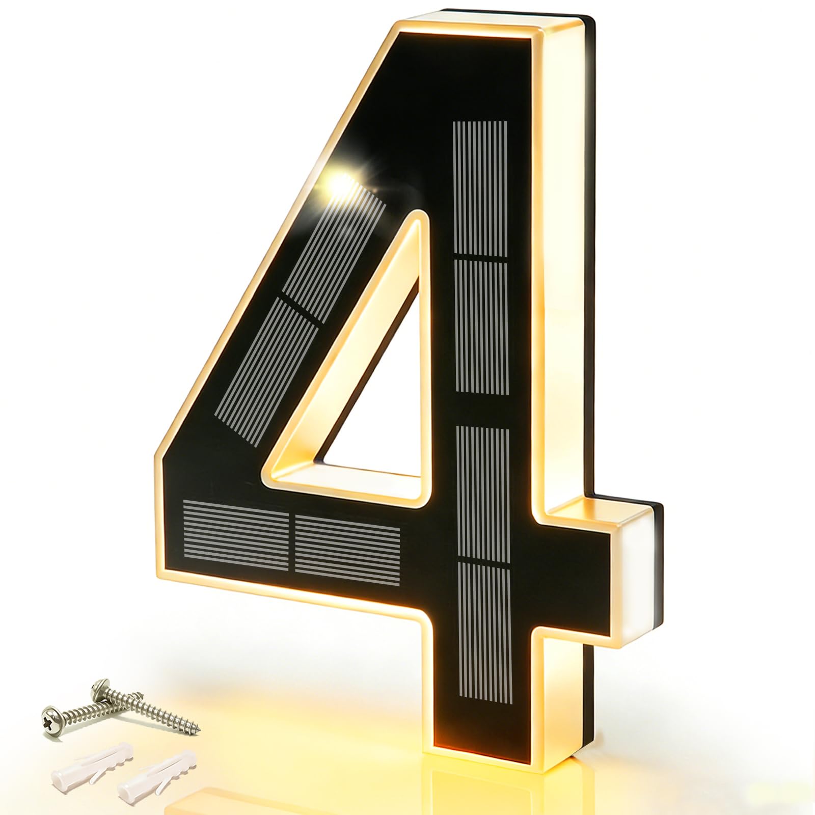Modern Solar LED Address Sign  - Decor Lighting Address 评论和价格